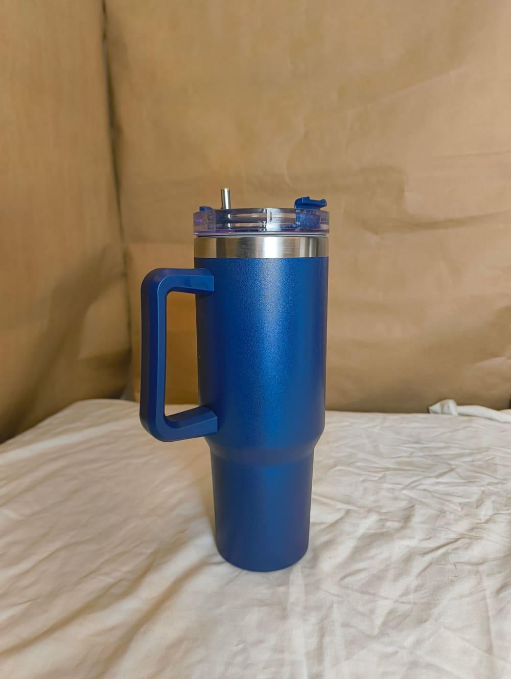 navy blue stanley tumbler