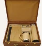 Bamboo Diary, Bamboo Bottle & Mug, Pen & Keychain