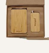 Bamboo Power Bank, USB Port