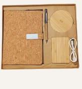 Cork Diary, Wireless Charger, Power Bank & Pen
