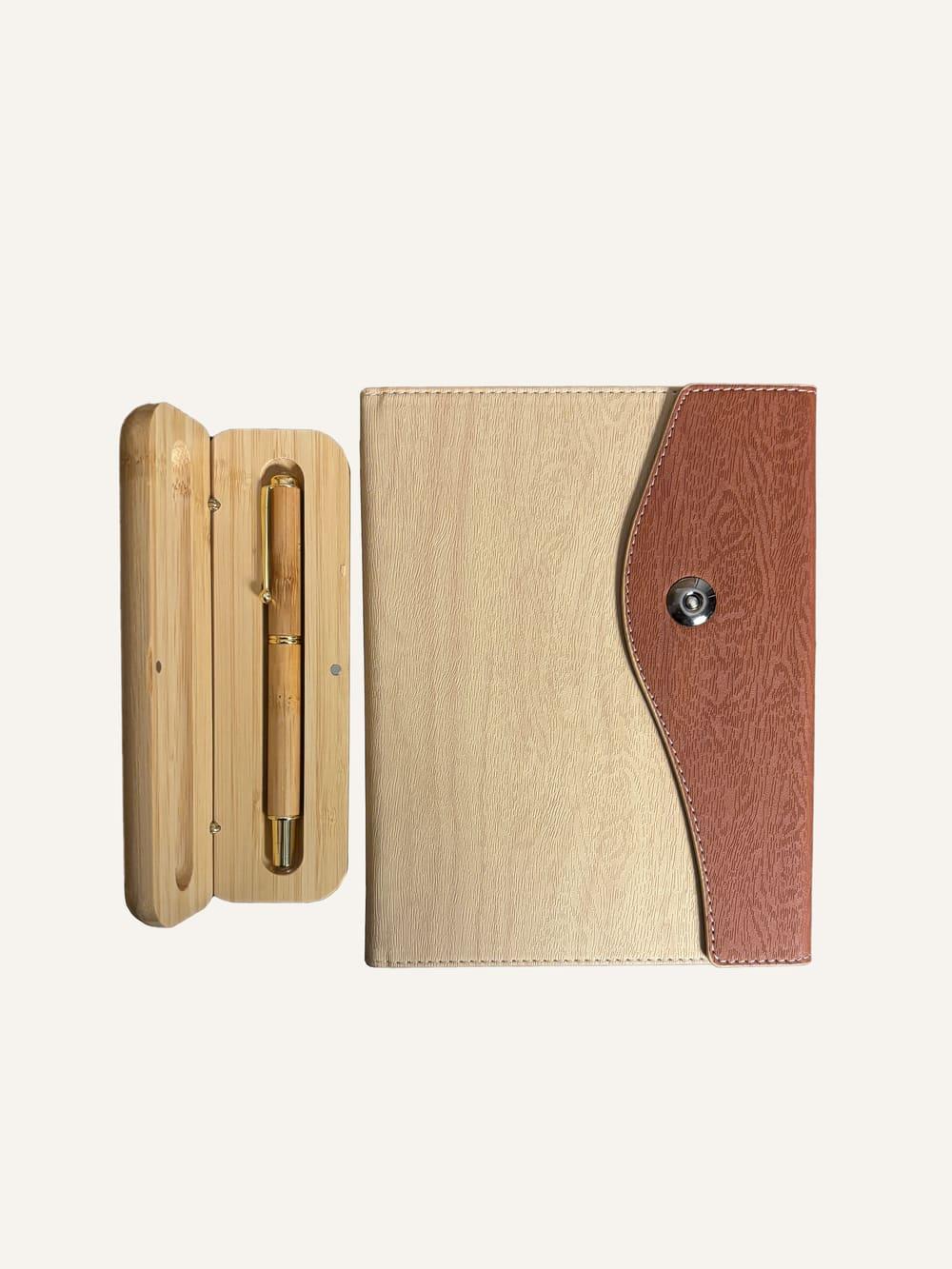 Diary & Bamboo Premium Pen