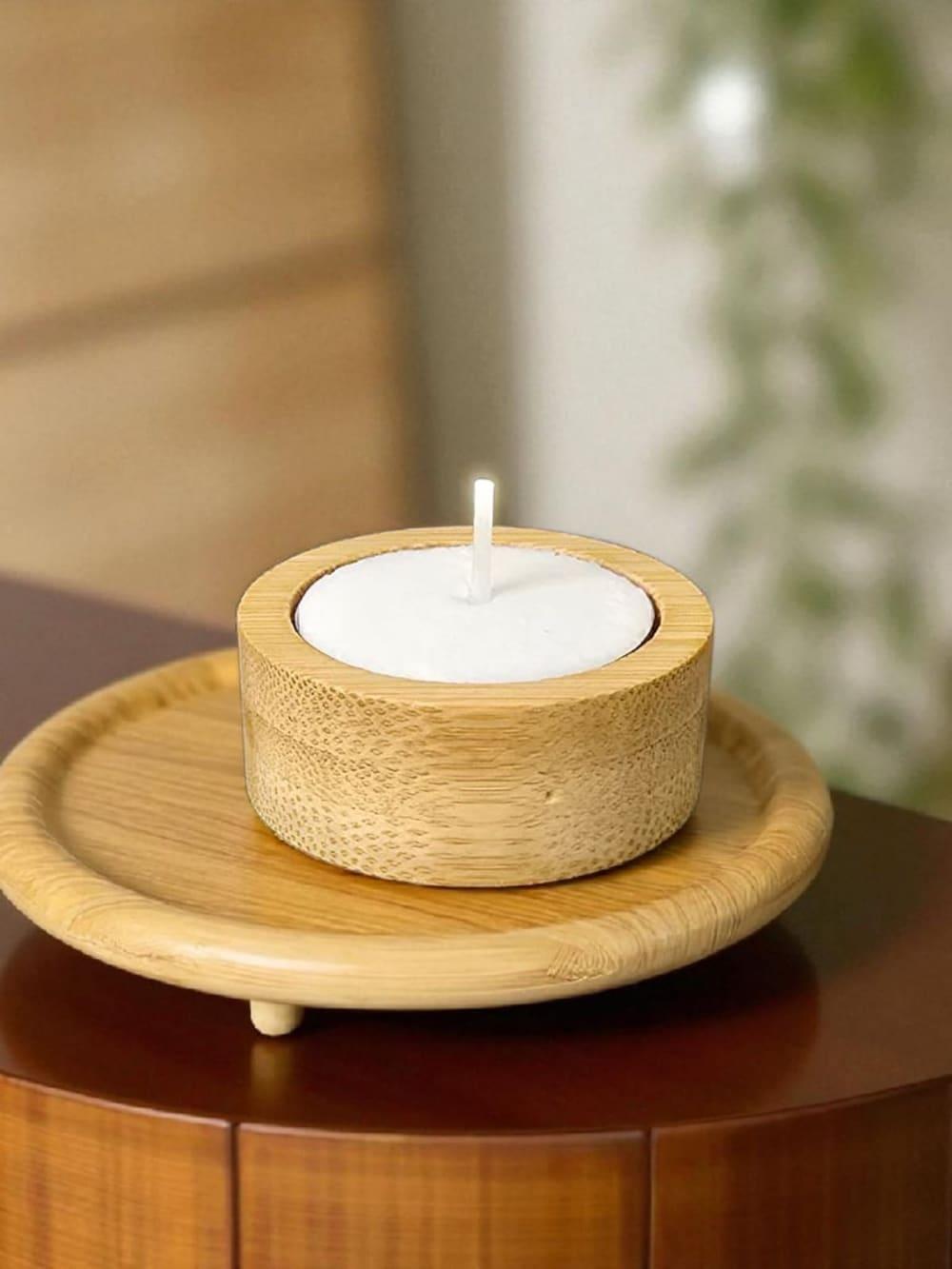 Bamboo Tea Light Candles