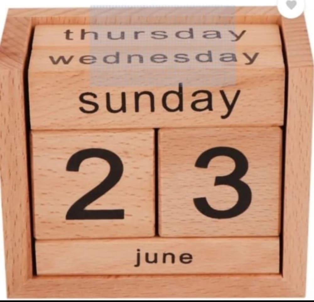 Wooden Calender