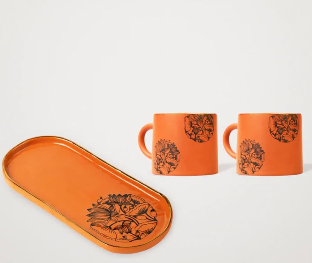 Neerja Tray & Two Cups